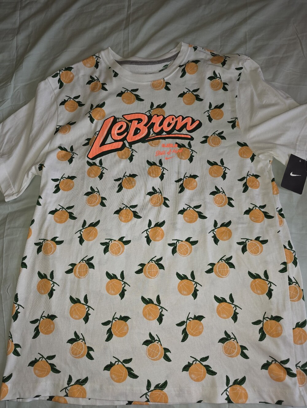 NWT Nike LeBron James State of Mind Citrus Orange T-Shirt Men's XL